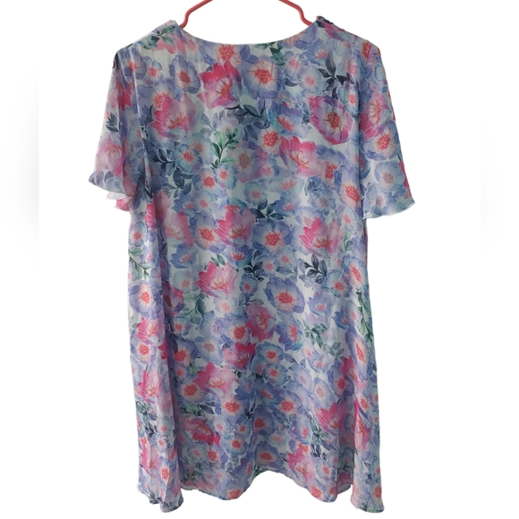 SHOW ME YOUR MUMU Kylie Purple Lightweight Floral Spring Easter Dress Large - Picture 3 of 12